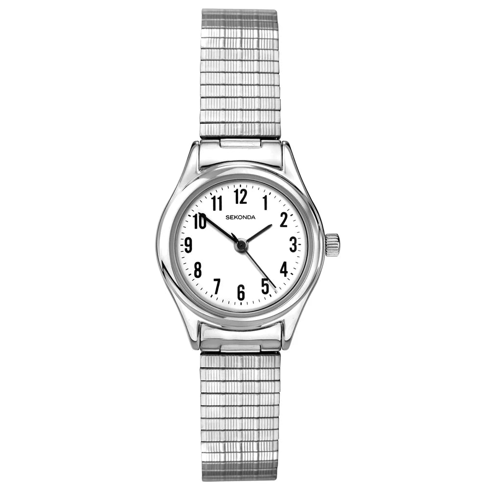 Sekonda - Stainless Steel White Dial Quartz Watch