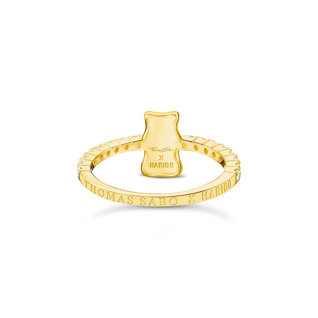 THOMAS SABO Ring with Gold HARIBO goldbear and zirconia