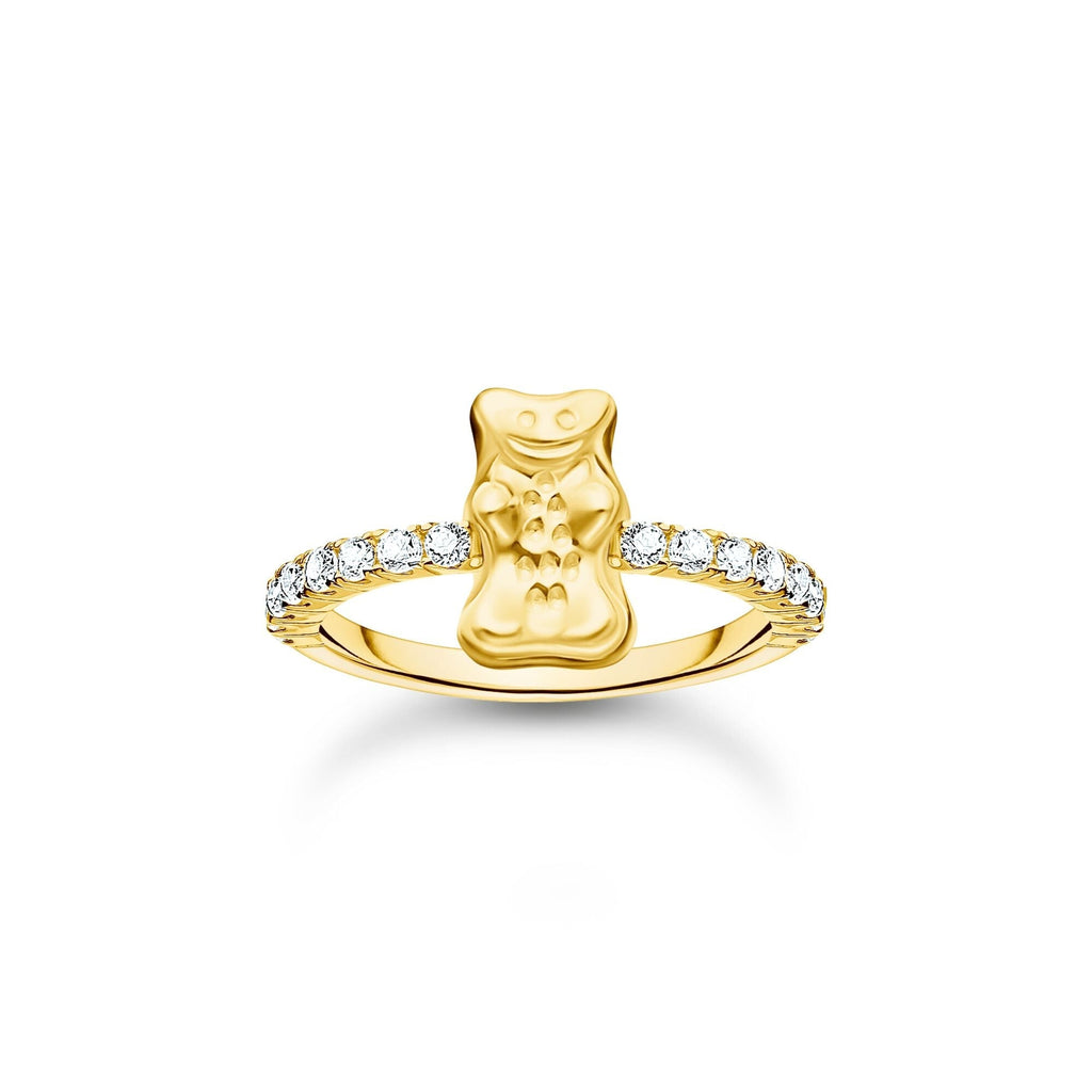 THOMAS SABO Ring with Gold HARIBO goldbear and zirconia
