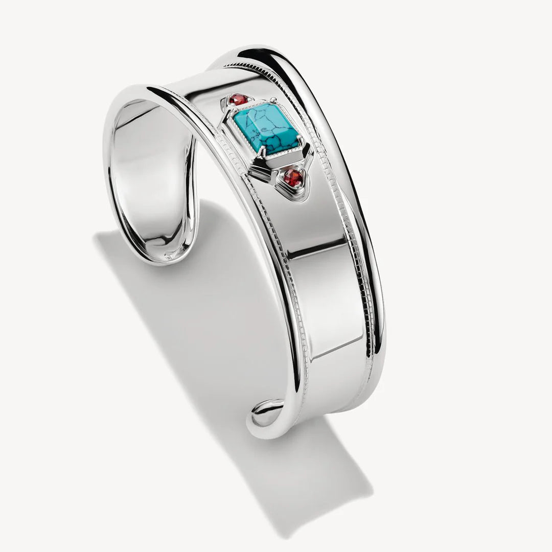 THOMAS SABO Elyndra Bangle with Turquoise Stone