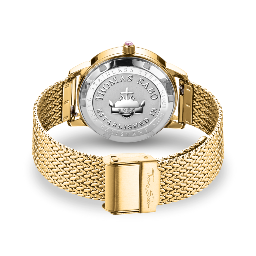 THOMAS SABO Luminescent Butterfly Watch in Gold