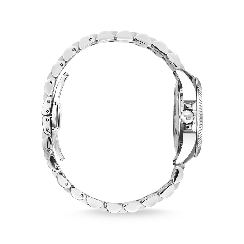 THOMAS SABO Ladies Dark Green Malachite Divine Watch Silver