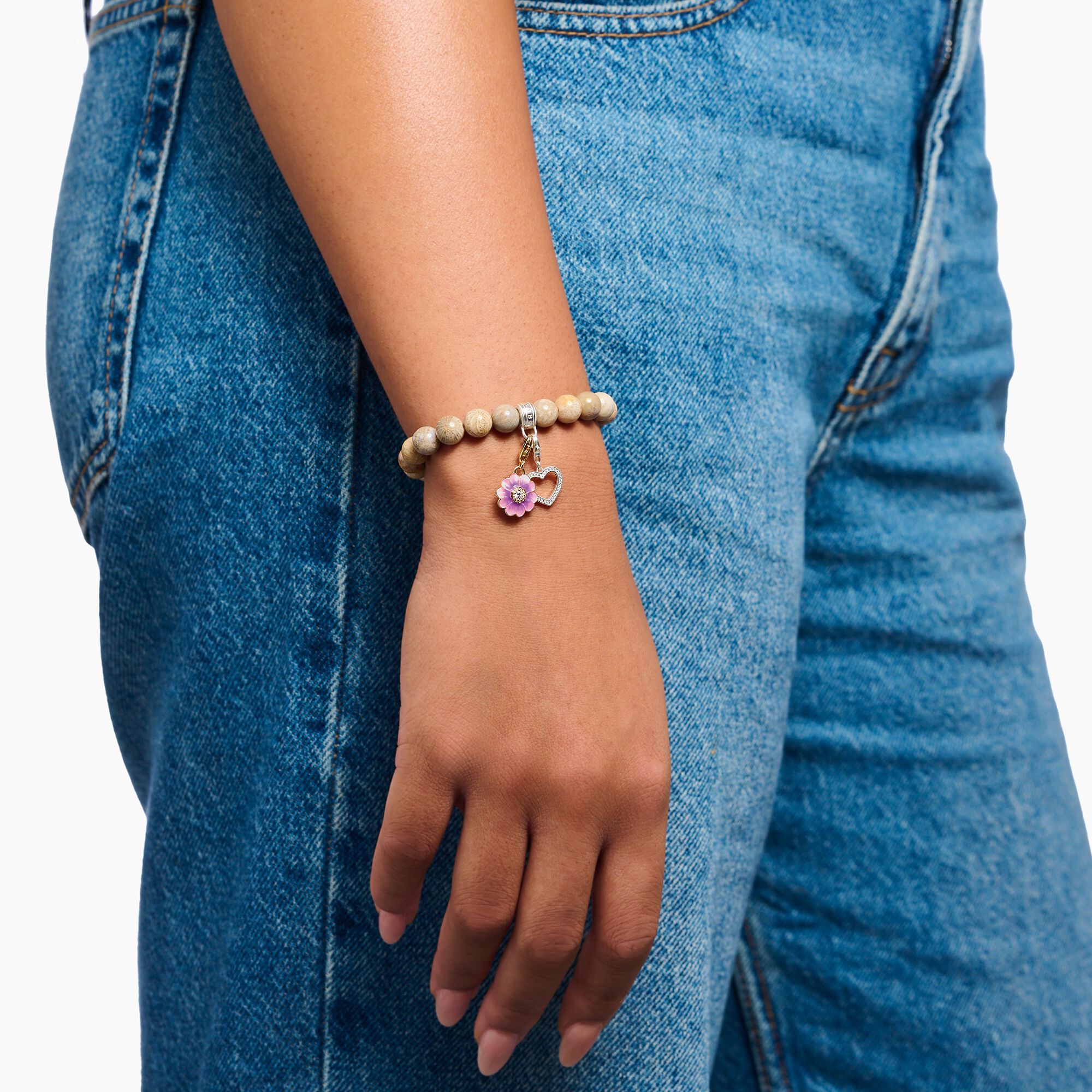 THOMAS SABO Bracelet with Daisy Jasper Beads