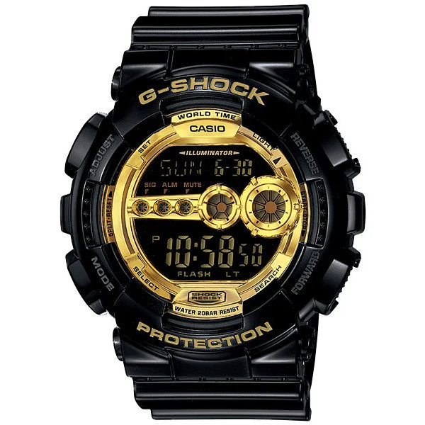 Casio - G-Shock Digital Black and Gold Watch