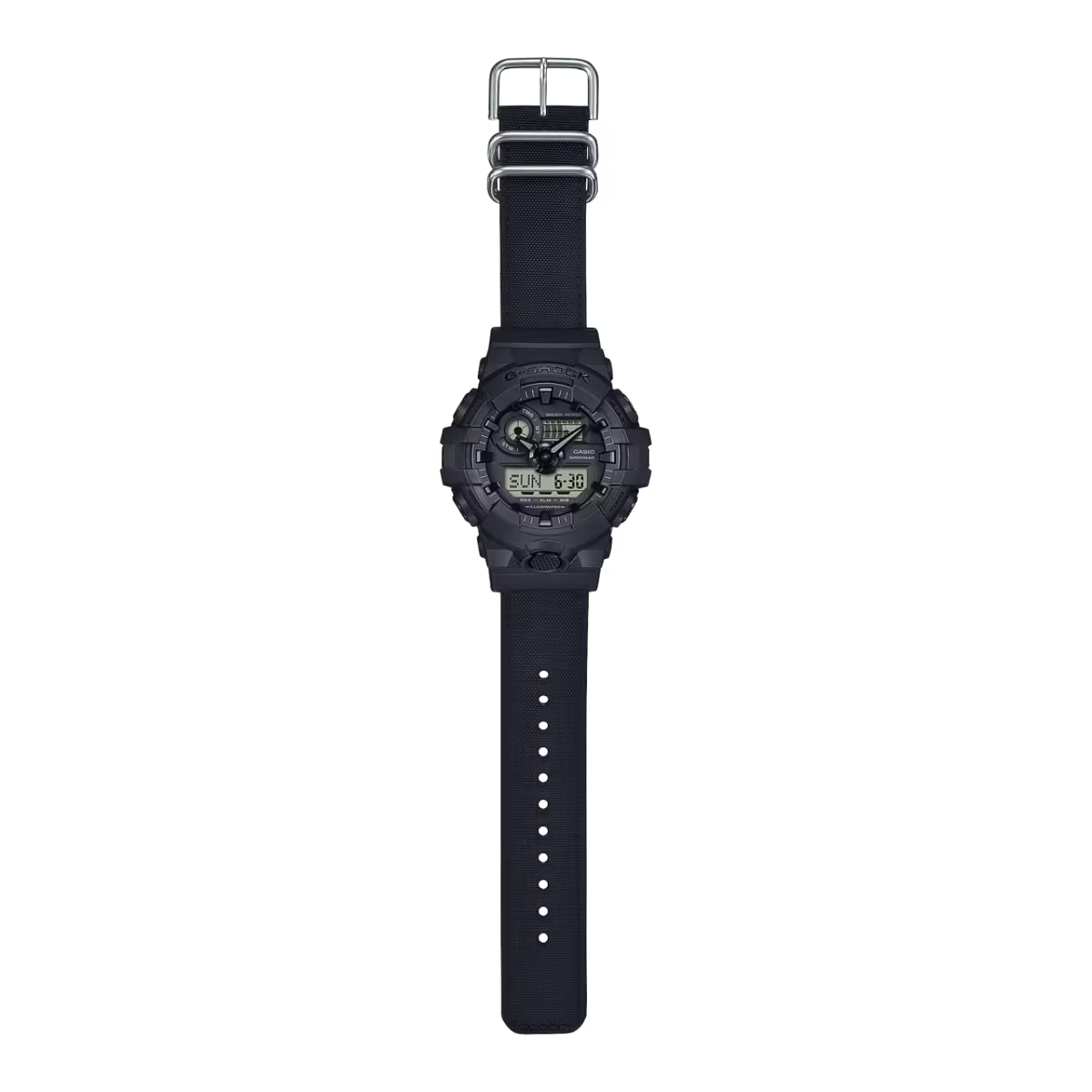 Casio - G-Shock Duo Black Cordura Cloth Band Watch