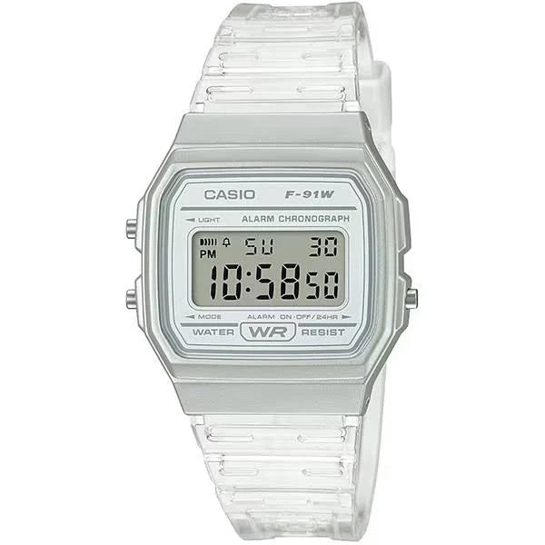 Casio - Transparent Digital Watch        F91WS-7D