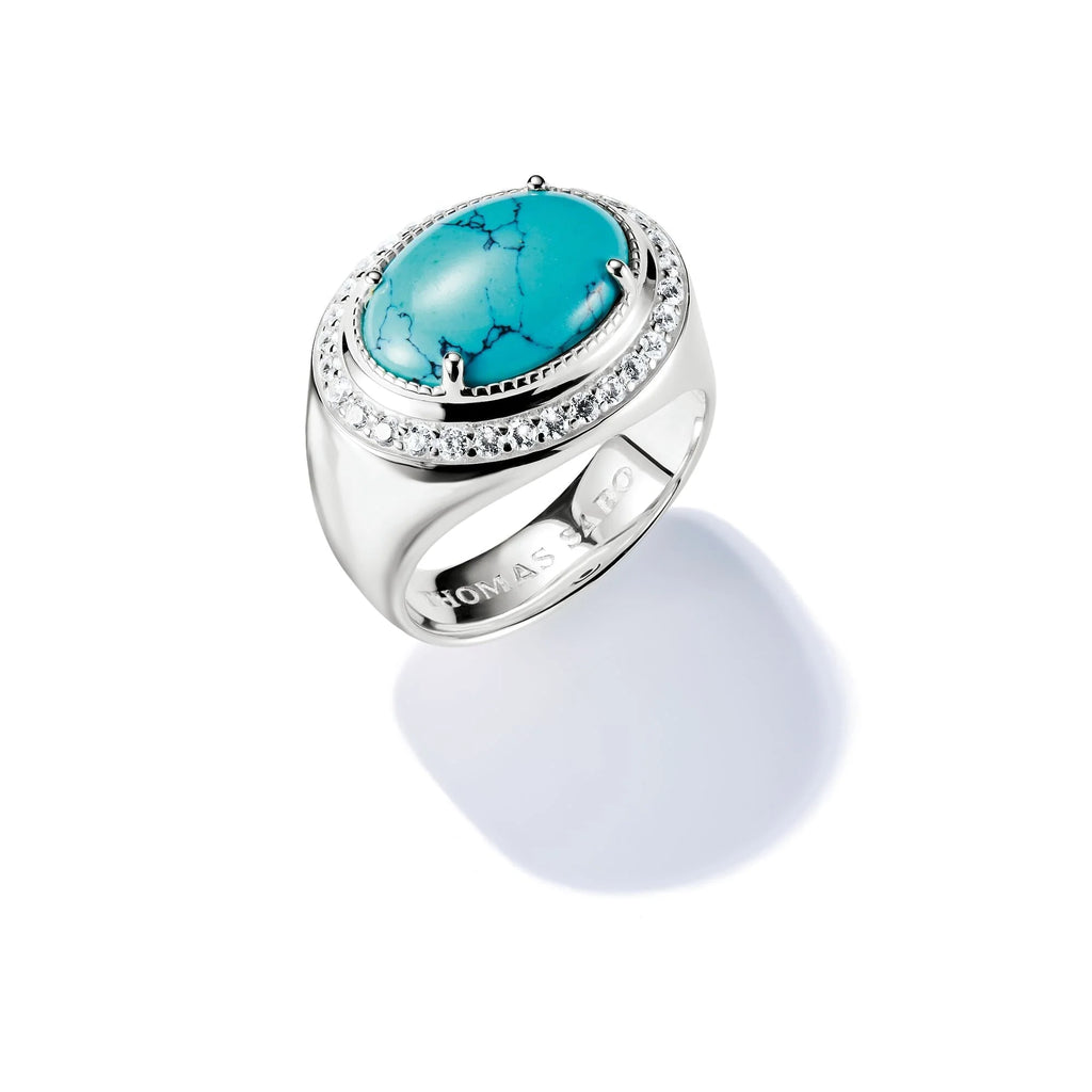 THOMAS SABO Oval Turquoise Ring
